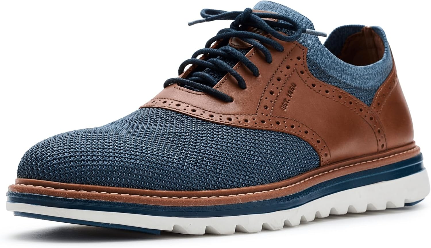 Johnston & Murphy Mens Braxton Knit Saddle