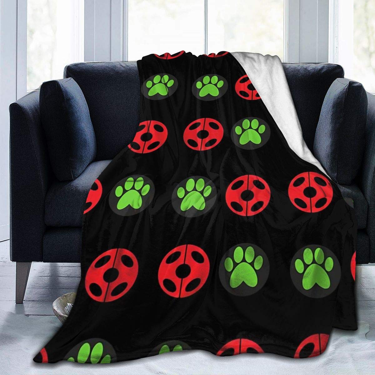 Wukon Jianzh Super Soft Ladybug And Chat Noir Logos Micro