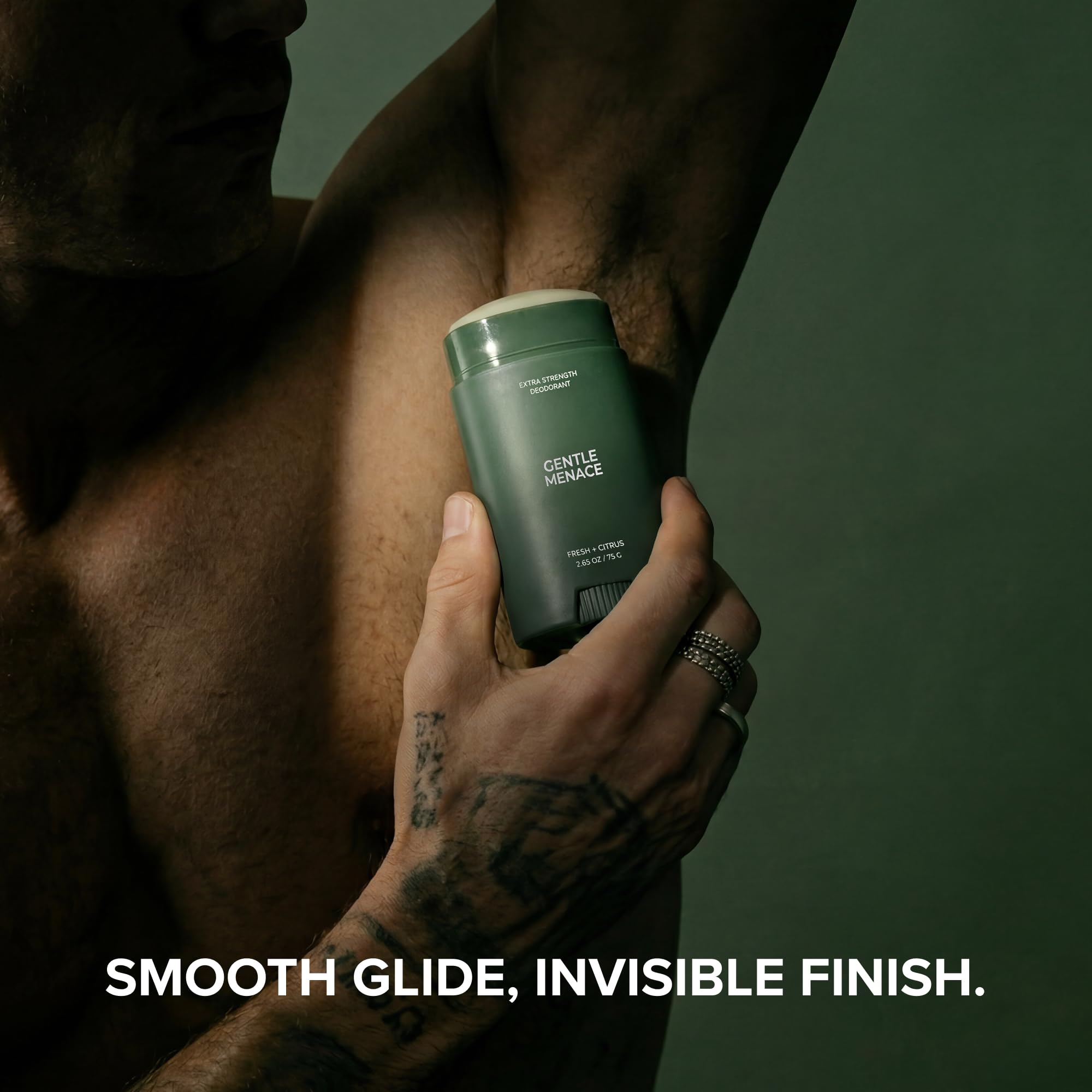Gentle Menace Aluminum-Free Deodorant for Men, Extra Strength 2-Pack