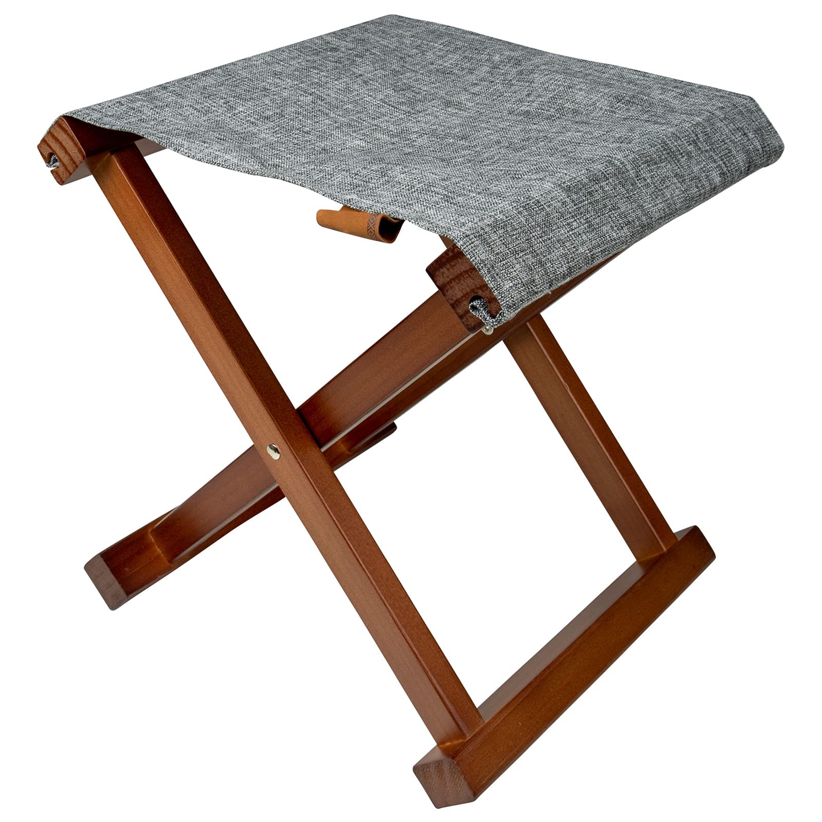 Bo-Camp Składany stołek Brentford retro taboret kempingowy składany taboret drewniany 100 kg