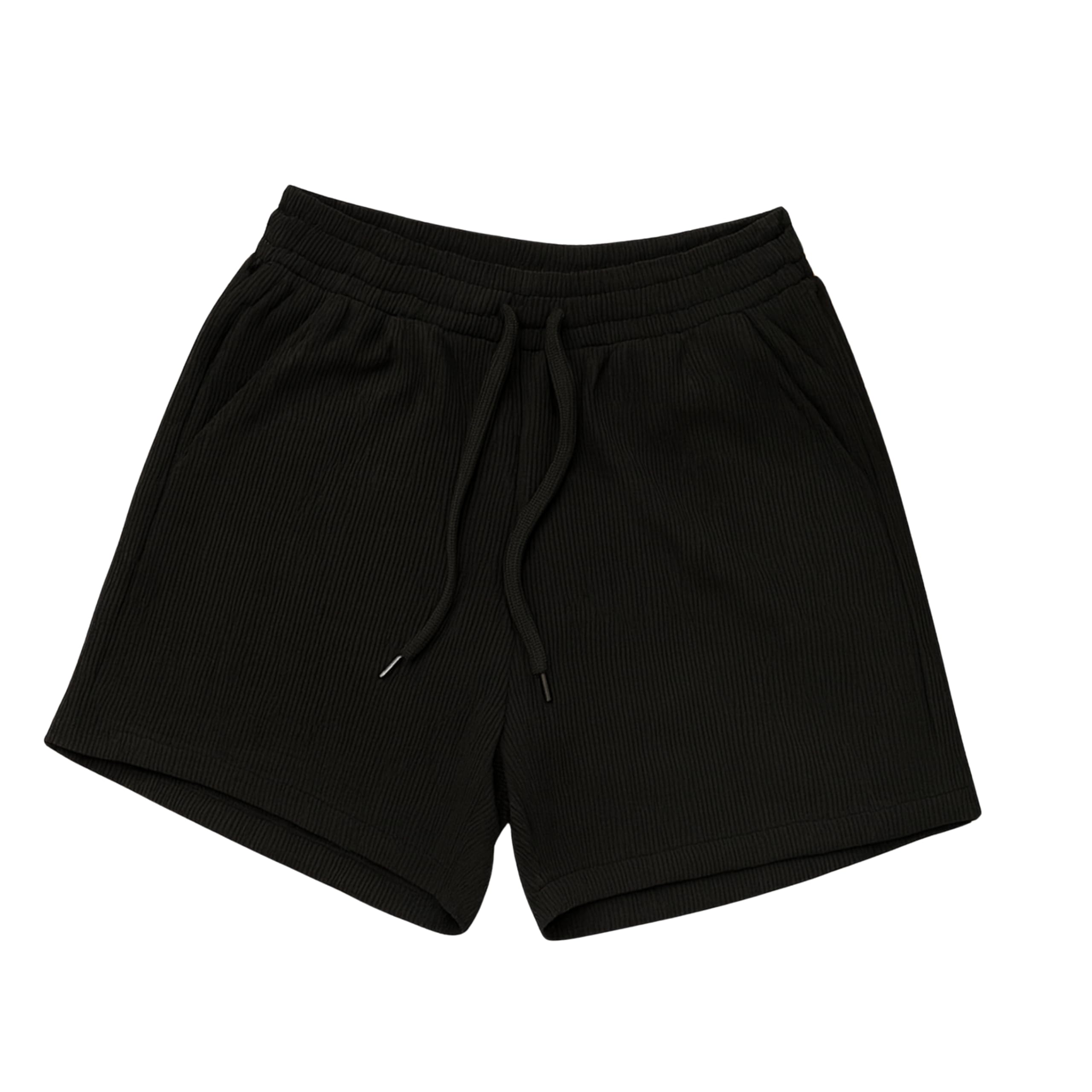 Jiya CRETION Women Ribbed Cotton Shorts | Elastic Waist Drawstring Casual Summer Shorts | Comfortable Lounge, Gym & Daily Wear Shorts for Women-image-22