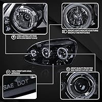 Vista 3 de Autozensation Compatible con Volkswagen Golf MK5 / Rabbit 2006-2008, Volkswagen Jetta 2006-2010, conjunto de faros delanteros izquierdo + derecho