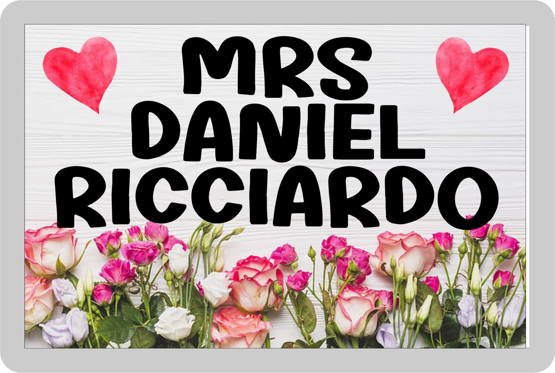 Mrs Daniel Ricciardo Fridge Magnet Gift – Fun Cute Novelty Sports Fan Present