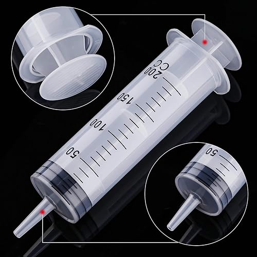 Miniatura 9 de Frienda Jeringa de plástico grande para laboratorios científicos paquete de 4 herramientas de jeringa de medición para dispensar múltiples usos