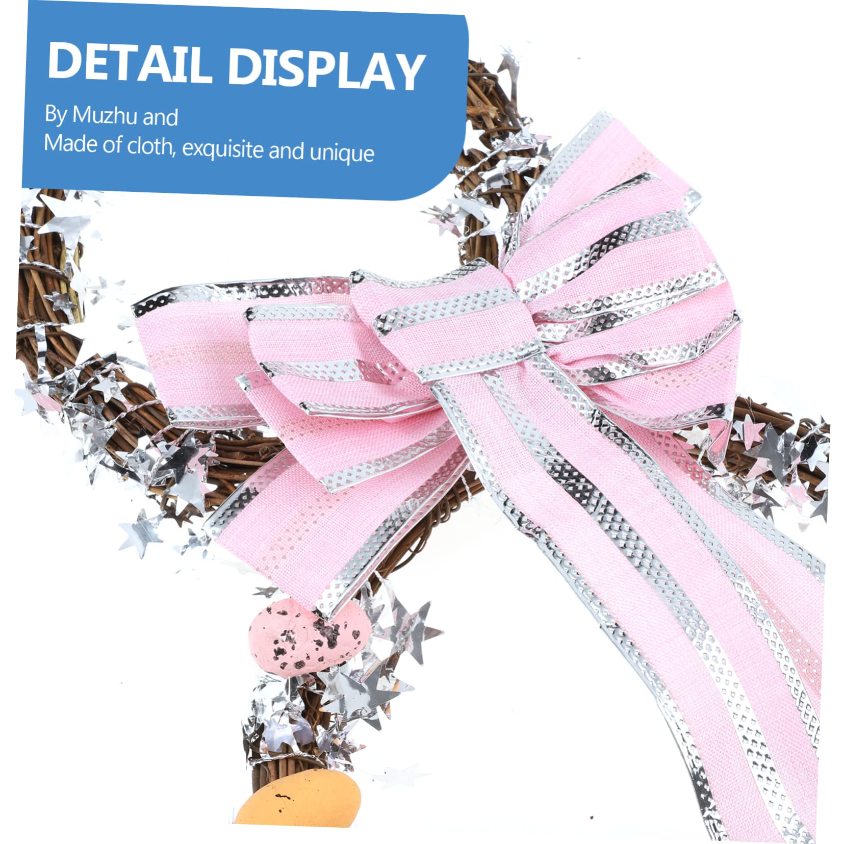 MAGICLULU 2 Pezzi fiore del coniglietto di pasqua pulcino peluche decorazioni decorazione coniglio pasquale easter bunny Ciondolo pasquale arredamento della festa di Pasqua rattan rosa