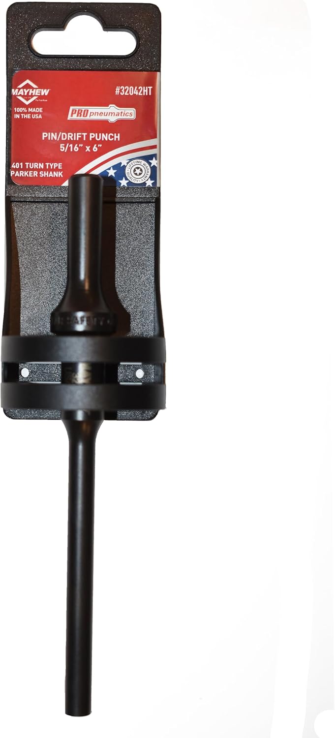 Mayhew Tools 32042HT Pneumatic Drift Punch, 5/16″ x 6″, Hang Tag Mayhew Tools 32042HT Pneumatic Drift Punch, 5/16″ x 6″, Hang Tag