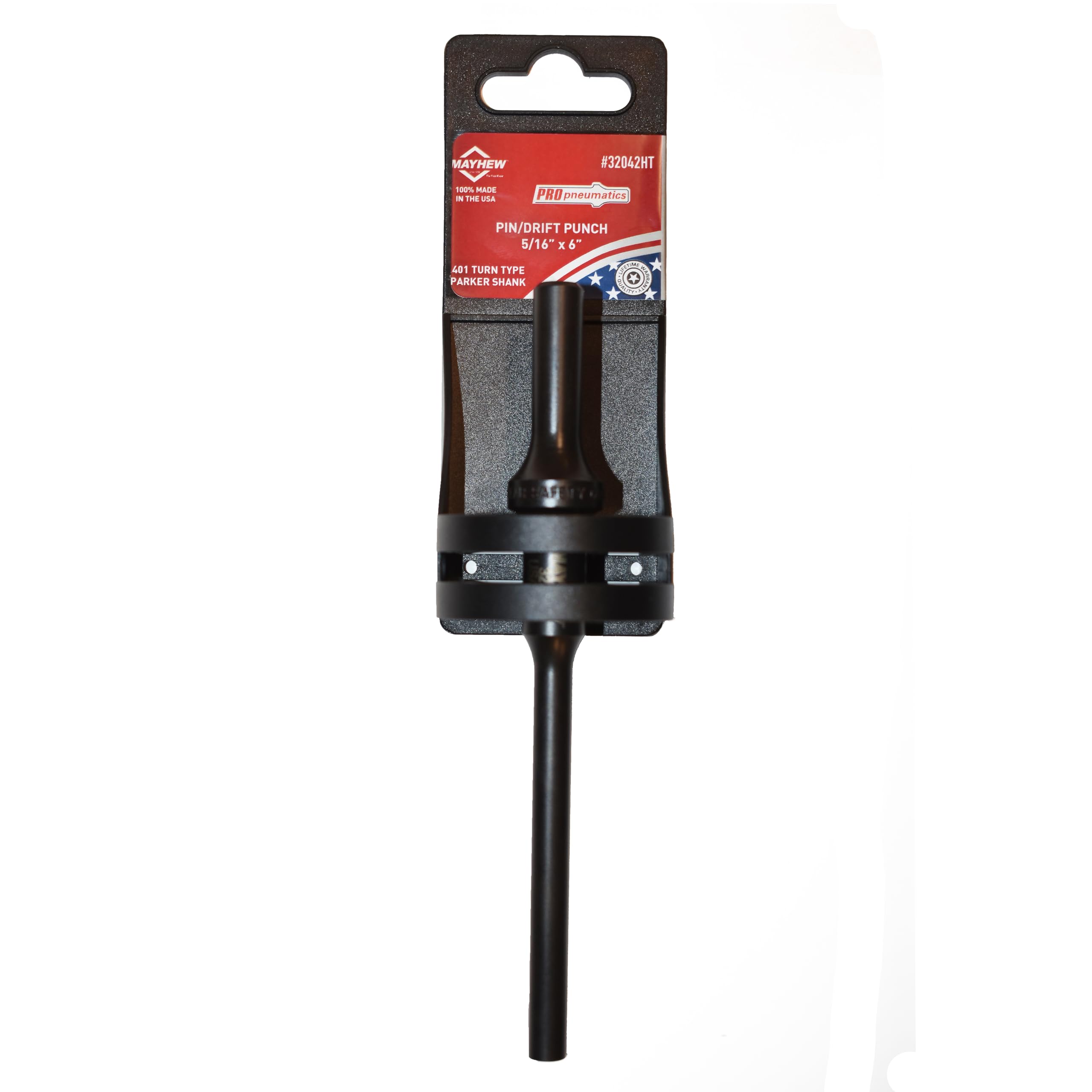 Mayhew Tools 32042HT Pneumatic Drift Punch, 5/16" x 6", Hang Tag