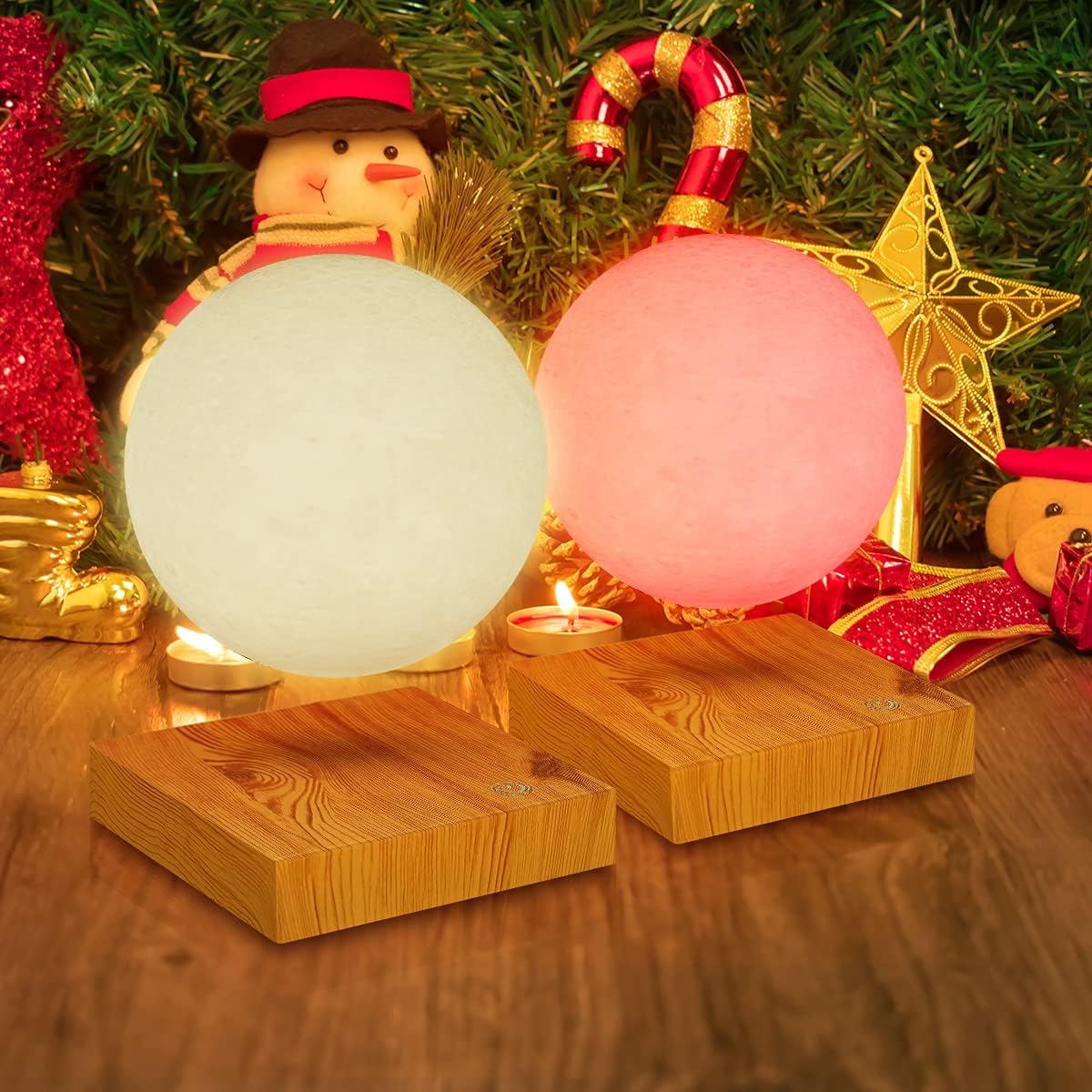 Get Discount 70% Price VGAzer Levitating Moon Lamp - Floating and Spinning Moon Light Spinning in Air - Night Lamp for Office, Home, Room Decor, (16 Colors)