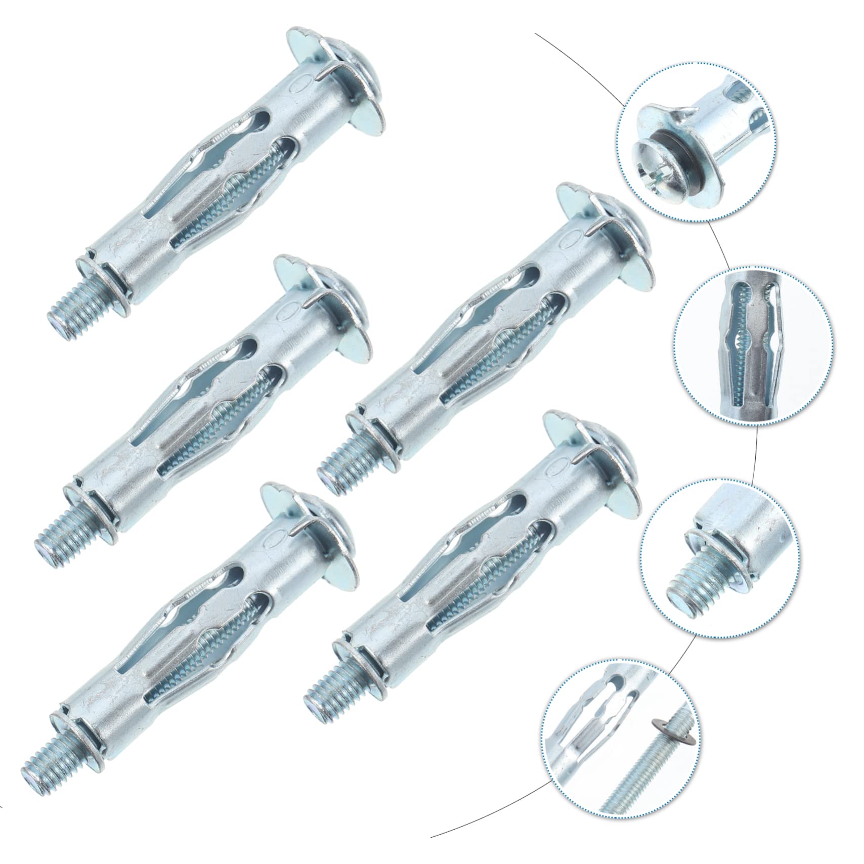 BUGUUYO Hollow Wall Anchors Expansion Legs 20 Pcs for Drywall and Plasterboard