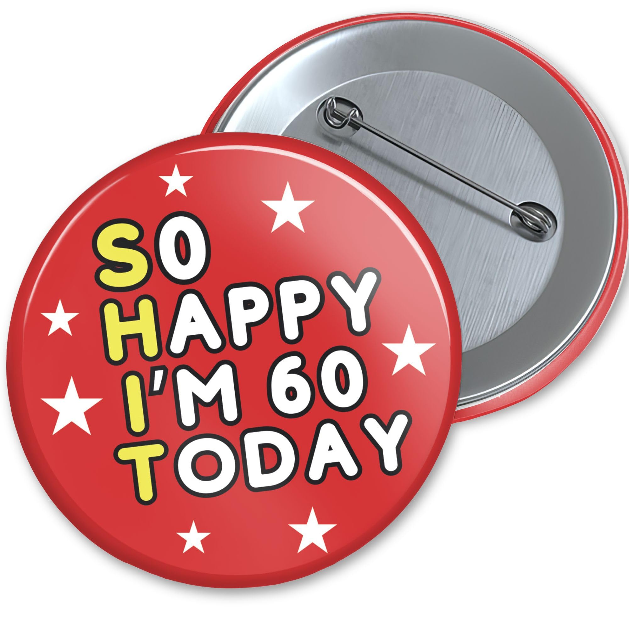 Birthday Badge 76mm With Metal Back - 3