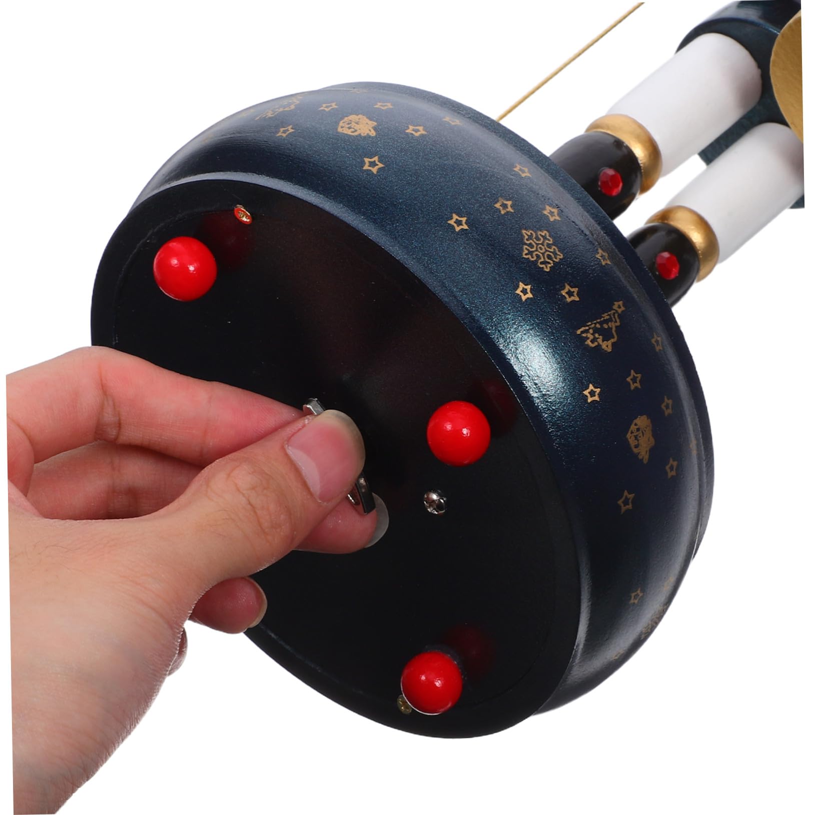 VICASKY Carillon Carica Manuale Tema Natalizio con Figurina Soldato Schiaccianoci in Legno Decorazione Musicale per Festa di Natale Melodie Rilassanti per Soggiorno
