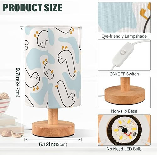 Miniatura 3 de Led Table Lamp End Table Lamp with USB Charging Port Funny Animal Duck River Lamps for Girls Dorm Room