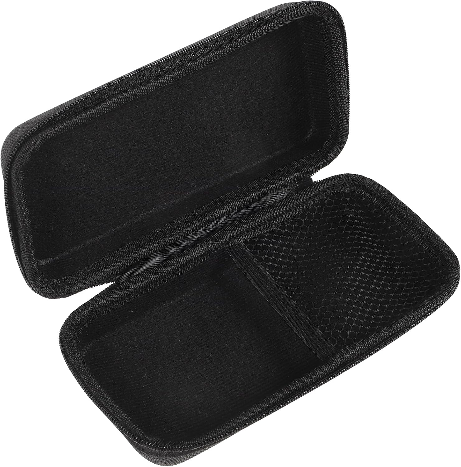 EXCEART Microphone Carrying Case Microphone Protective Bag with Shockproof Lining Waterproof Storage Case Mesh Pocket for Charging Cord Earphones Travel and Business 7.28X3.54X1.77 in