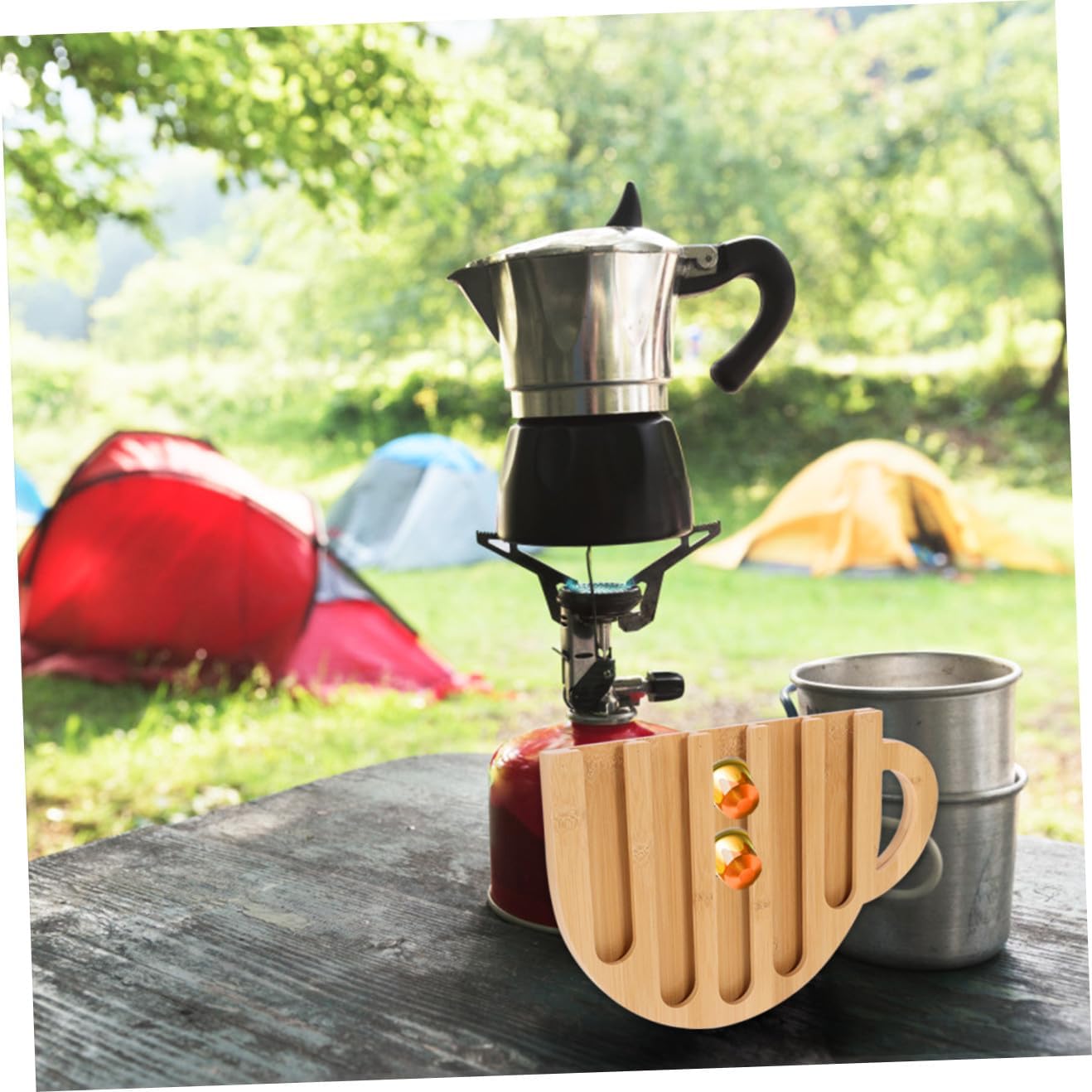 Wooden Capsule Display Rack Coffee Station Organizer Coffee Pod Holder Capsule Container