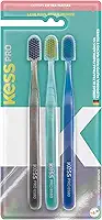 KESS Pack com 3 Escovas Dentais Pro Extra Macias