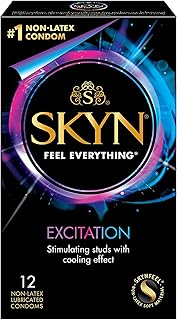 SKYN Excitation – 12 Count – Lubricated Latex-Free Condoms