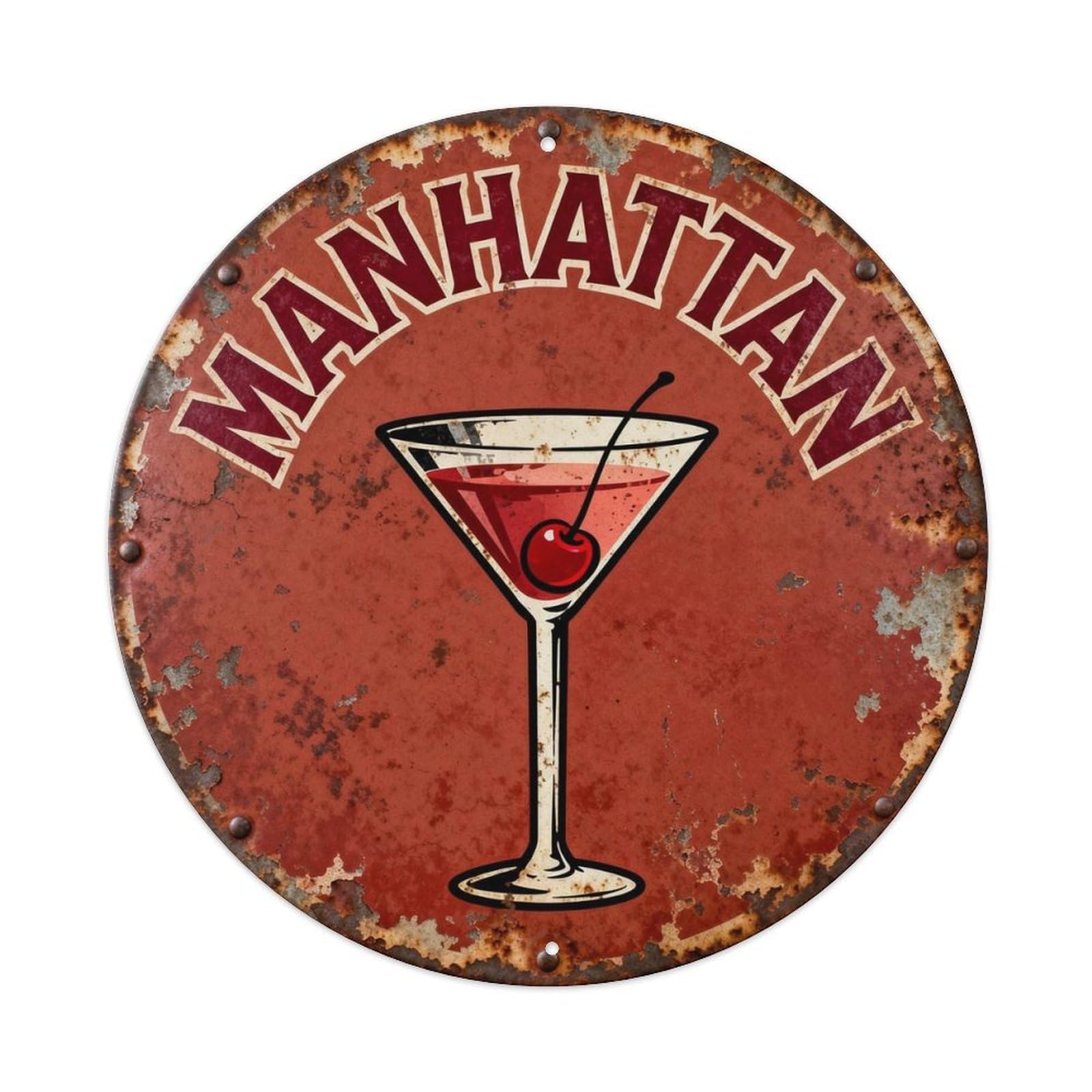 Manhattan Metal Tin Sign Plaque