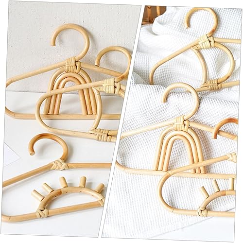 Miniatura 9 de UPKOCH Percha para niños, perchas para colgar ropa de bebé, perchas para niños, perchas para ropa para armario, perchas de ratán para niños,