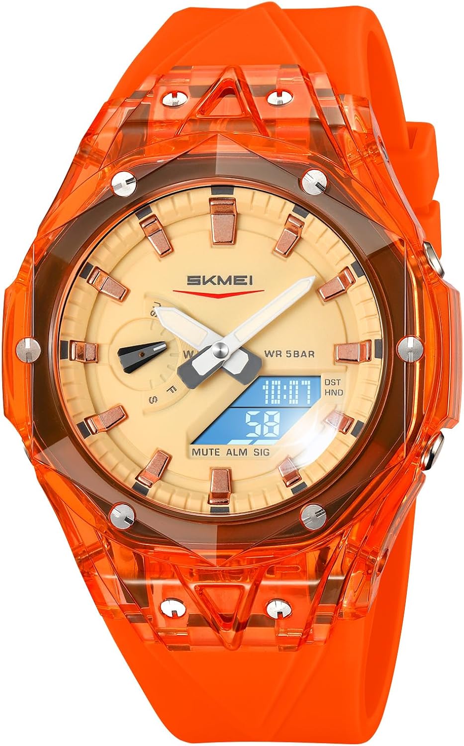 SKMEI Men's Digital Watch with Waterproof World Time Display Luminous Tactical Multiple Colors Watches for Men