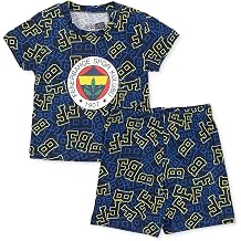 Fenerbah&ccedil;e Erkek Bebek Pijama Takımı Bisiklet Yaka Kısa Kol Re&ccedil;me
