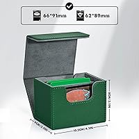 Vista 13 de ZLCA MTG YuGiOh - Caja de cartas para cartas intercambiables, MTG YuGiOh con capacidad para más de 100 tarjetas de una sola funda, caja