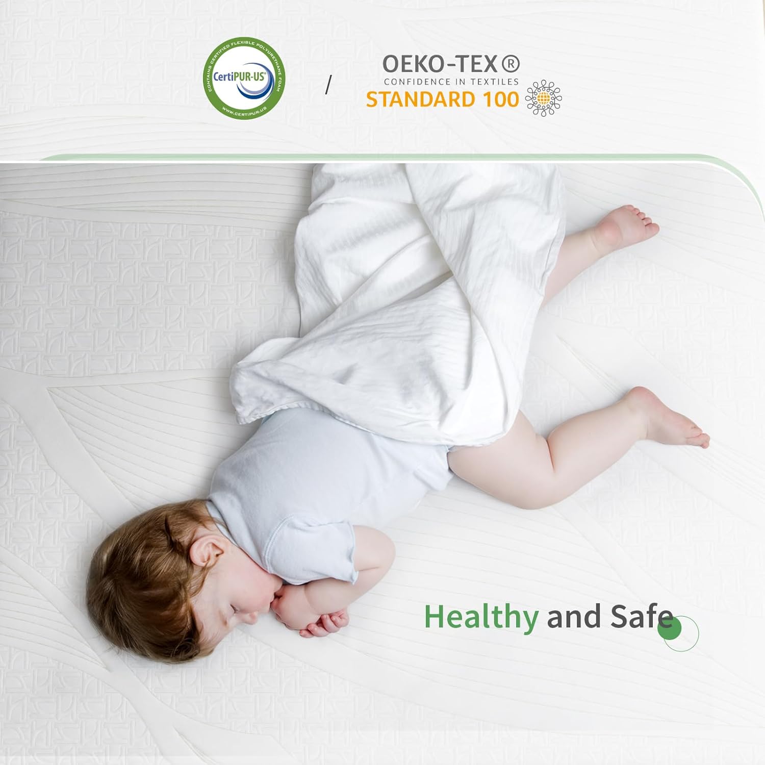 Novilla 4FT Foam Mattress, Medium Firm, 9 Zone Foam Mattress with Breathable OEKO-TEX Fabric and CertiPUR-US Foam 120x190x16 image 4