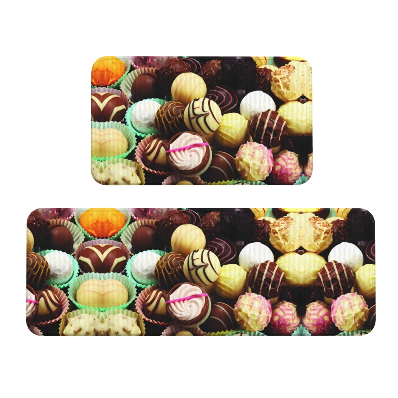 Alfombrillas de cocina para el fregadero y el lavadero con un original diseño de chocolate