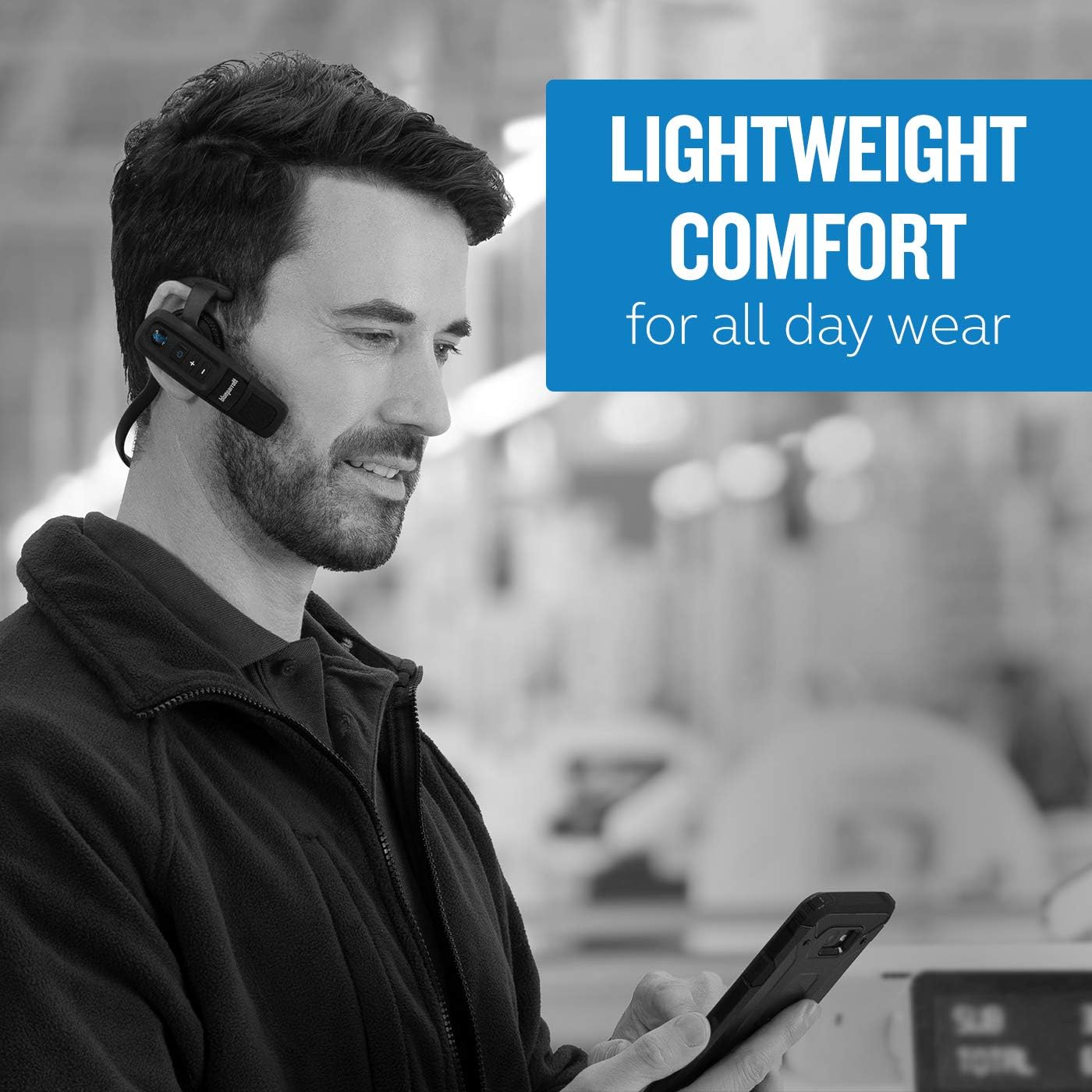 Bеѕt Cуbеr Mоndау 🔥 BlueParrott C300-XT Noise Canceling Bluetooth Headset – Hands-Free Wireless Headset, Perfect For High-Noise Environments, Long Wireless Range with Superior Sound, IP65-Rated, Black