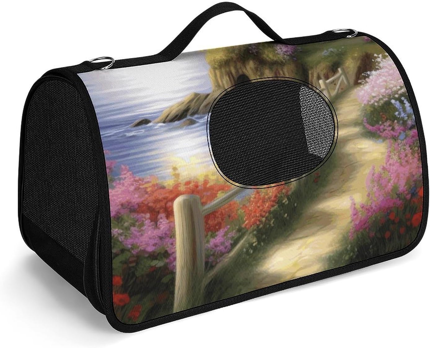 Pet Handbags, Lighthouse Painting Printed Pet Handbags,folding Pet Bags,new Pet Handbags,universal Pet Handbags, 45X26X23.5cm