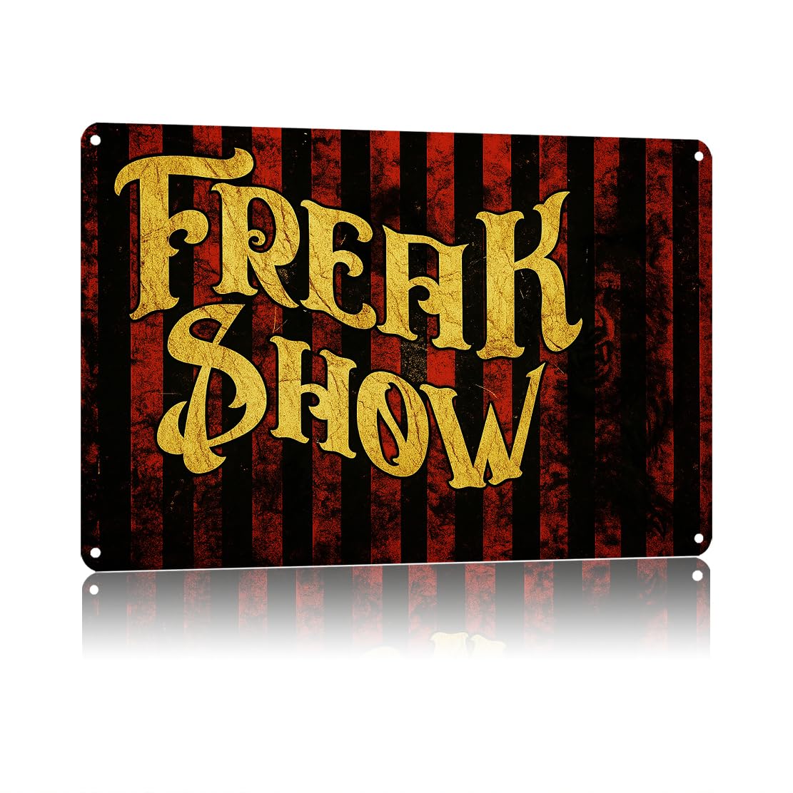 KWQDOZF Funny Metal Signs Posters FREAK SHOW Sign Wall Art for Yard Outdoor Lawn Garden Home Decor 8X12inch