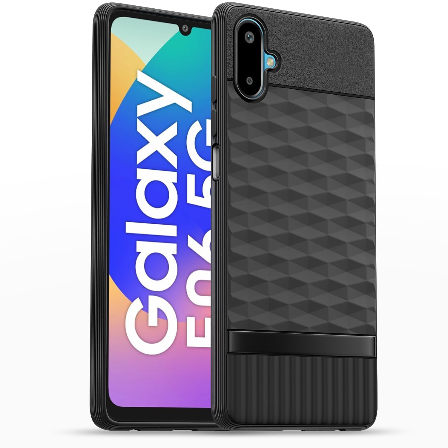 Amazon Basics Back Cover for Samsung Galaxy F06 5G / M06 5G| Full Camera Protection | TPU Soft Flexible Shockproof Bumper Case(Black)