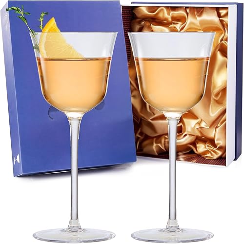 Miniatura 7 de Juego de 2 copas vintage Crystal Nick & NoraWine Coupé - Brillo transparente - Cócteles, vino, whisky, ginebra, copa de cóctel - Vidrio soplado a