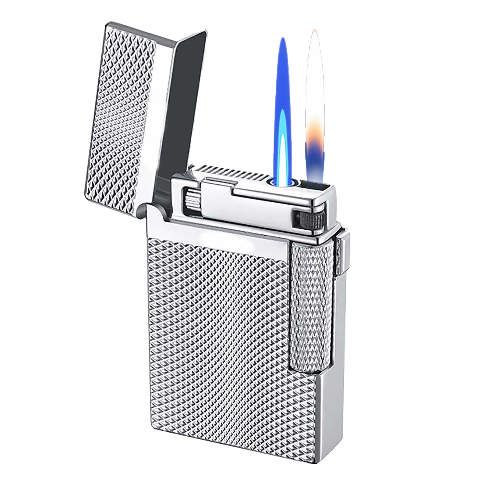 Briquet double flamme en métal avec gravure idée cadeau homme