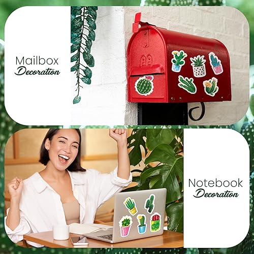 Miniatura 7 de 12 imanes de cactus para nevera, lindos imanes de suculentas para refrigerador, calcomanías de imanes de automóvil, accesorios para el hogar,