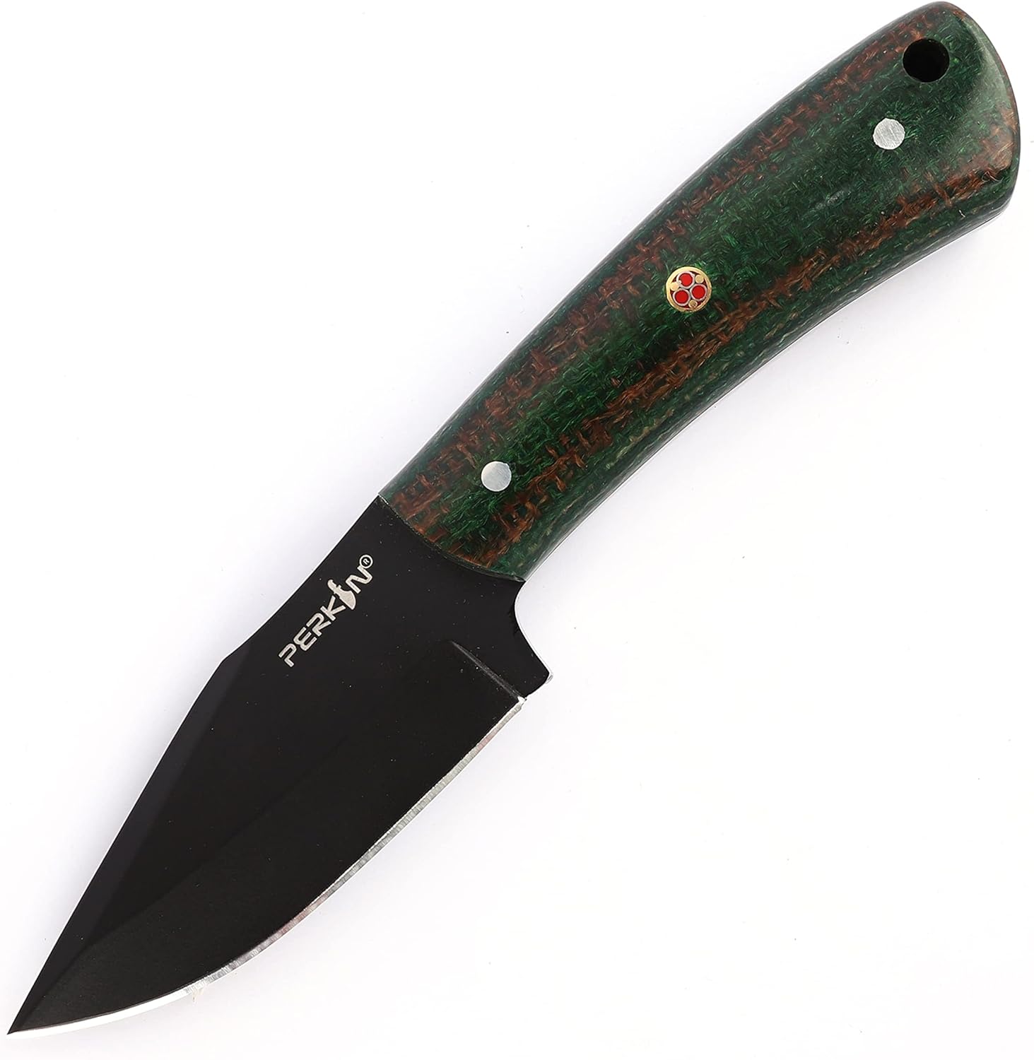 Perkin Hunting Knives with Leather Sheath Full Tang Fixed Blade Knives Bushcraft Knife Skinning Knife - Bush252
