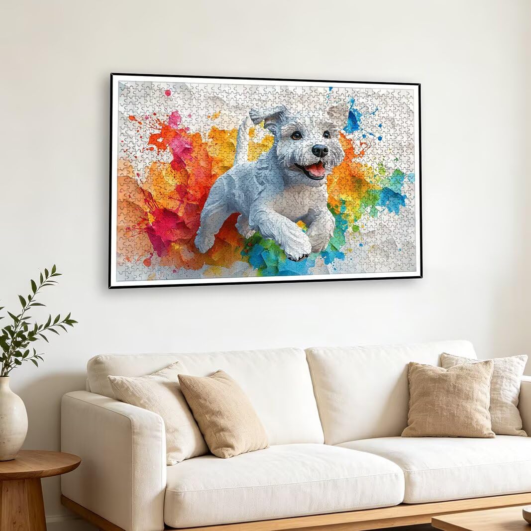 Puzzle 1500 Pièces Adultes, Puzzle 1500 Pieces Chien, Cadeau Femme -2174