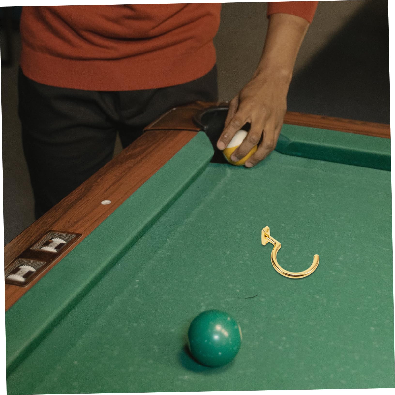 BELLIFFY Pool Table Hook Snooker Accessory Billiards Supply Metal Replaceable Easy Install