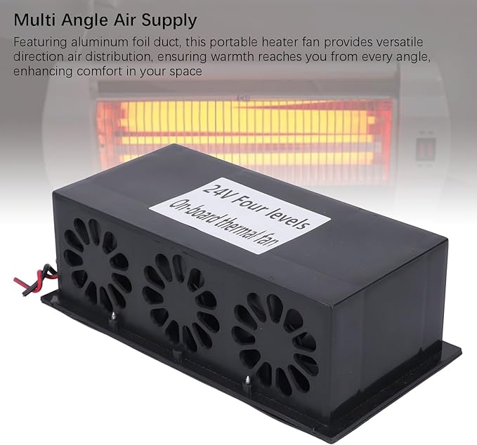 Calefactor Eléctrico Portátil Cerámico PTC 600W DC24V miniatura 4