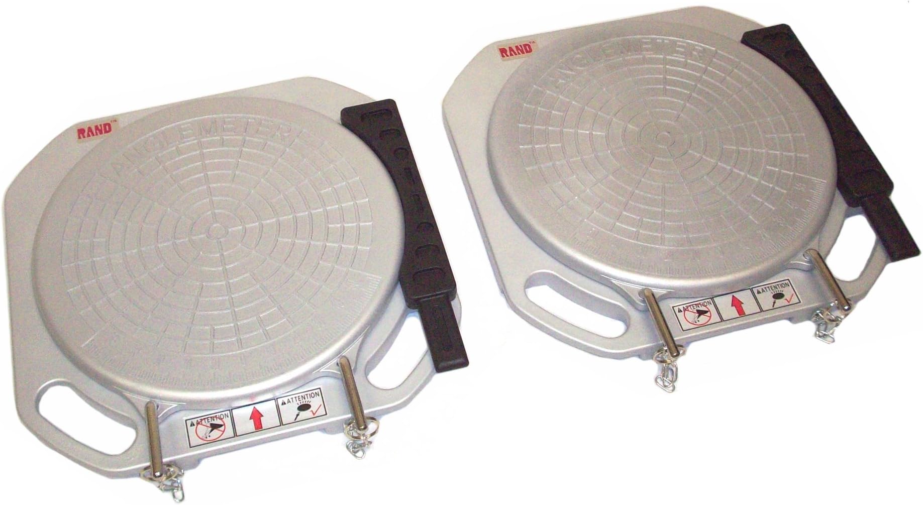 Aluminum Wheel Alignment Turntables/Plates Set of 2/4400 Pounds Capacity Each/Tie Rod Adjustment turn tables pads