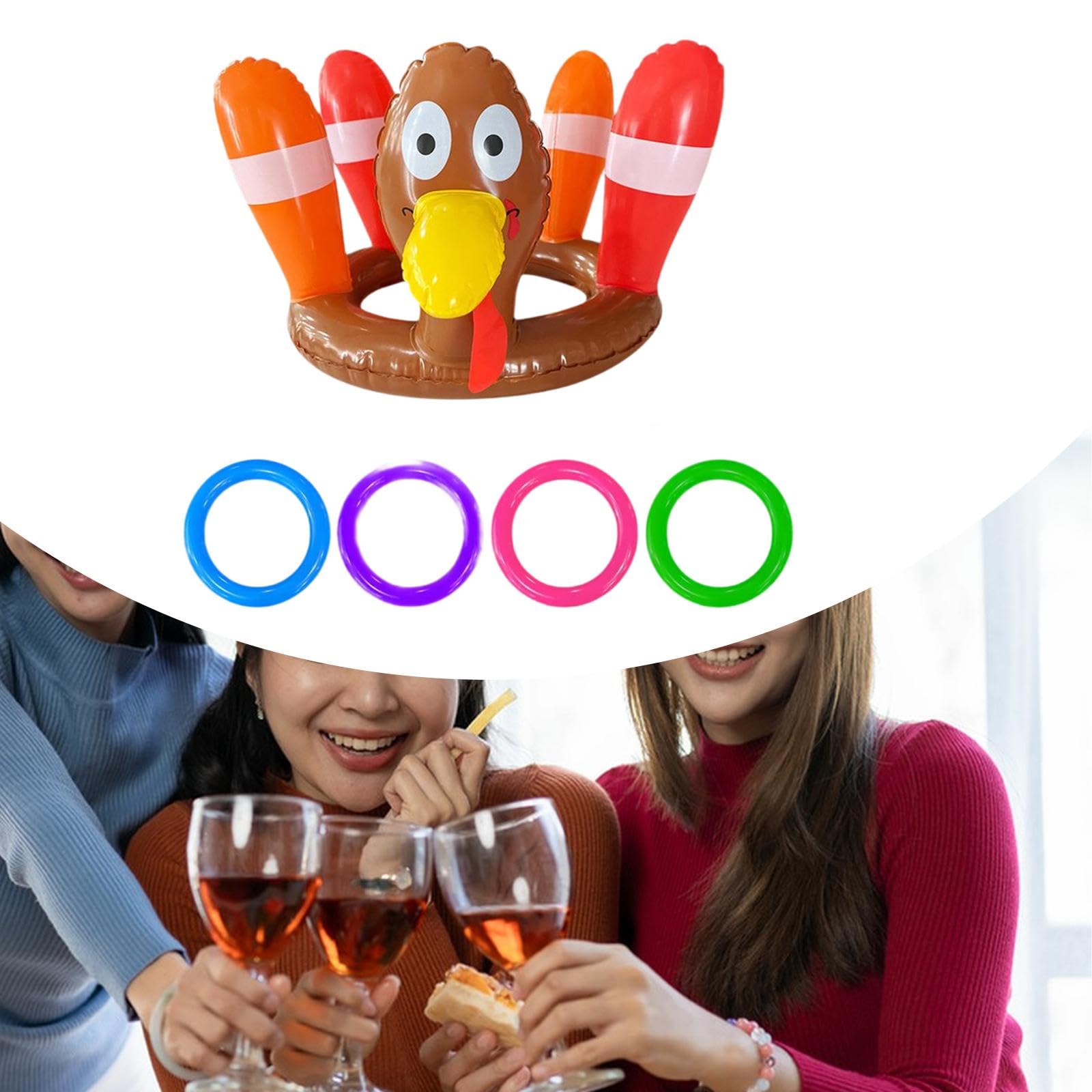 RNXRZANK Inflatable Hat Toy Toss Game for Indoor Outdoor Party Supplies Favors Adults