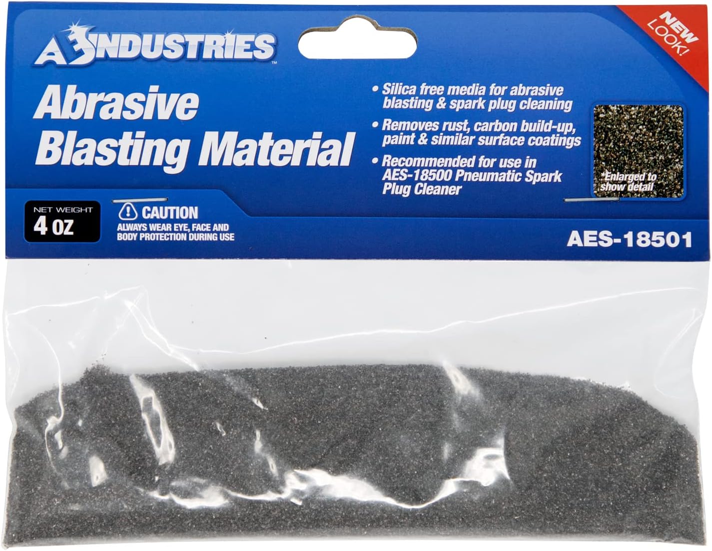 AES Industries Silica Free Abrasive Media for Spark Plug