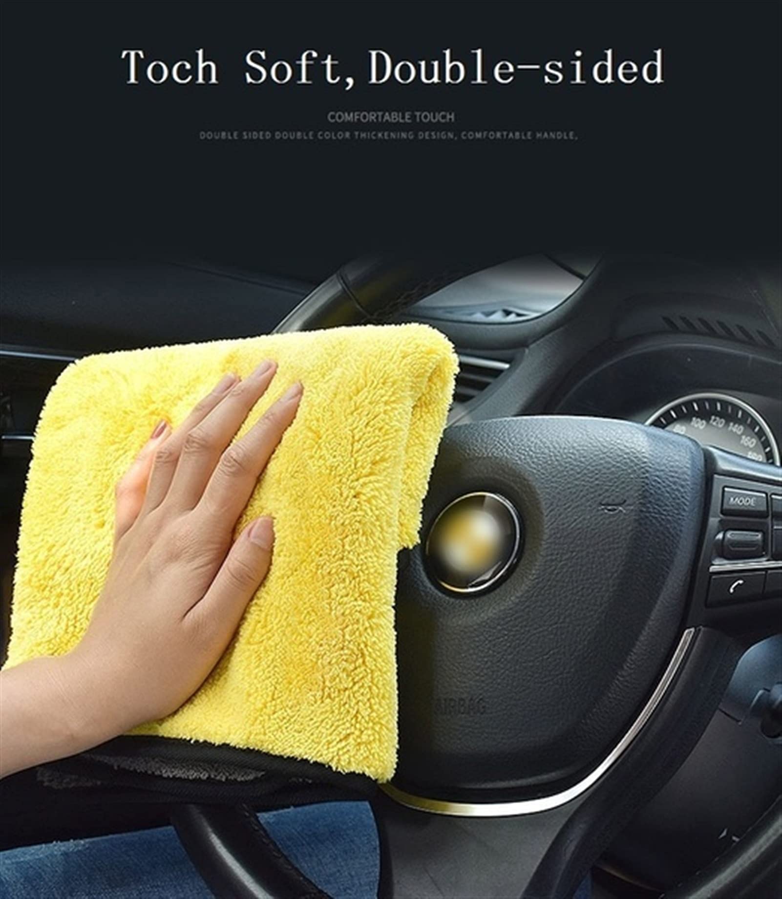 suchy ręcznik 1/3 szt. Extra Soft Myjnia samochodowa Ręcznik z mikrofibry Auto Detailing Ręczniki Ściereczka do czyszczenia samochodu Suszenie Ściereczka do pielęgnacji samochodu Detailing (kolor: b