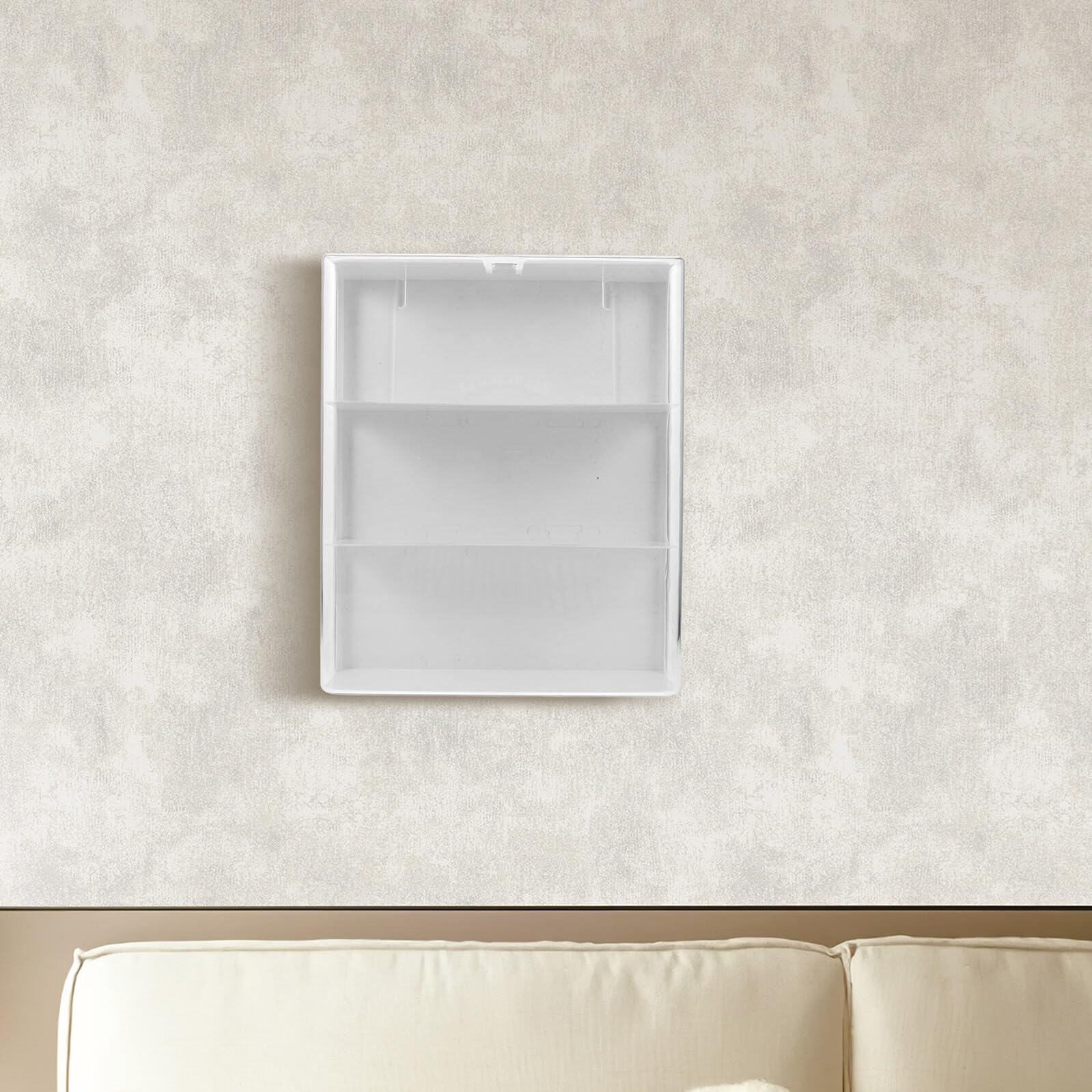 Housoutil Wandmontierte Transparente Acryl Vitrine für Sammlerstücke und Figuren Vielseitige Aufbewahrungsbox für Kleiner Actionfiguren und