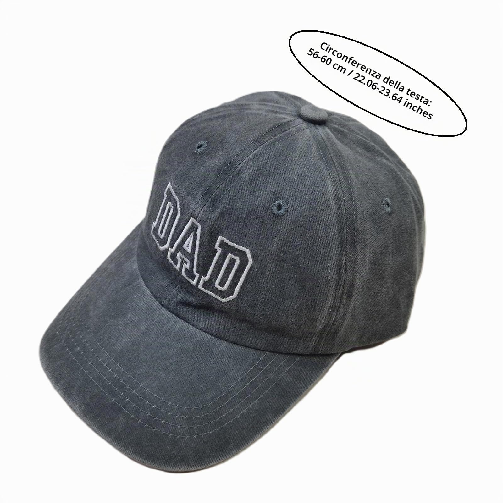 Confezione da 3 cappellini baseball abbinati genitore-figlio regolabili in cotone lavato con ricamo DAD MAMA Ideali per attività all aperto famiglia Regali la Festa del Papà della Mamma e le tappe imp