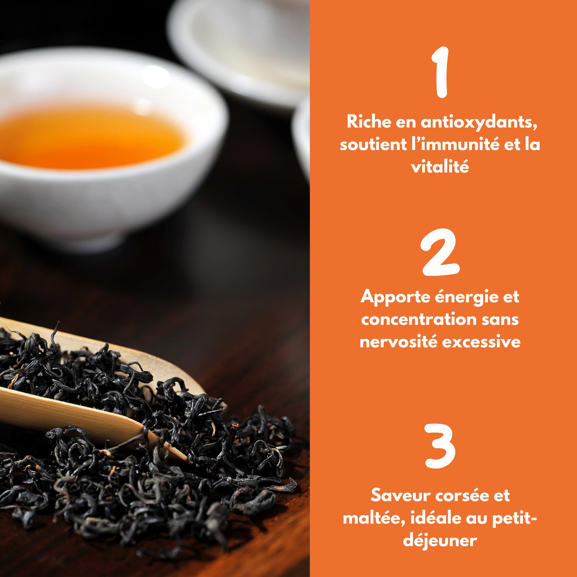 Thé Noir Bio aromatisé Earl grey - 1 kg (400 tasses) - Thé en vrac 100% Agriculture Biologique - Thés Direct