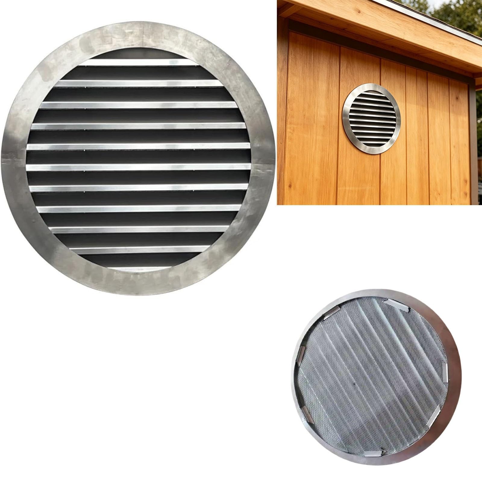 Jidanmian One Color Gable Vent Attic Vent Stainless Steel Gable Wall Shed Vents