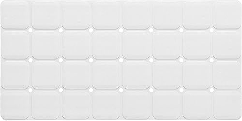 Alfombrilla de baño de silicona con ventosas  Alfombra antideslizante plegable para bañera y ducha, duradera y de secado rápido, tapete de seguridad