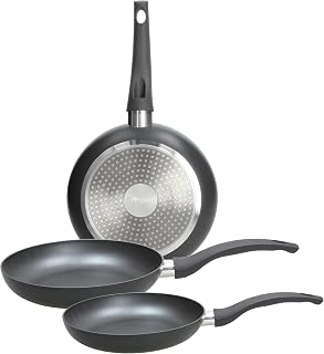 Tognana Copper & Charcoal, 3 Pfannen 20/24/28 cm Set, Aluminium, Schwarz