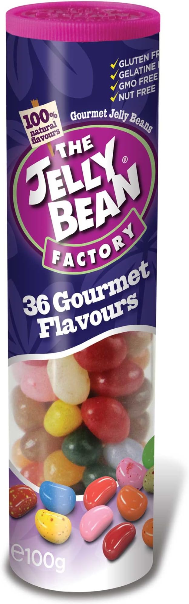 The Jelly Bean Factory 36 Mix Jelly Bean Candy Pack | Ireland |100% Veg | Gelatine Free| Natural Flavours | Natural Coloured | No Preservatives - 90 gm
