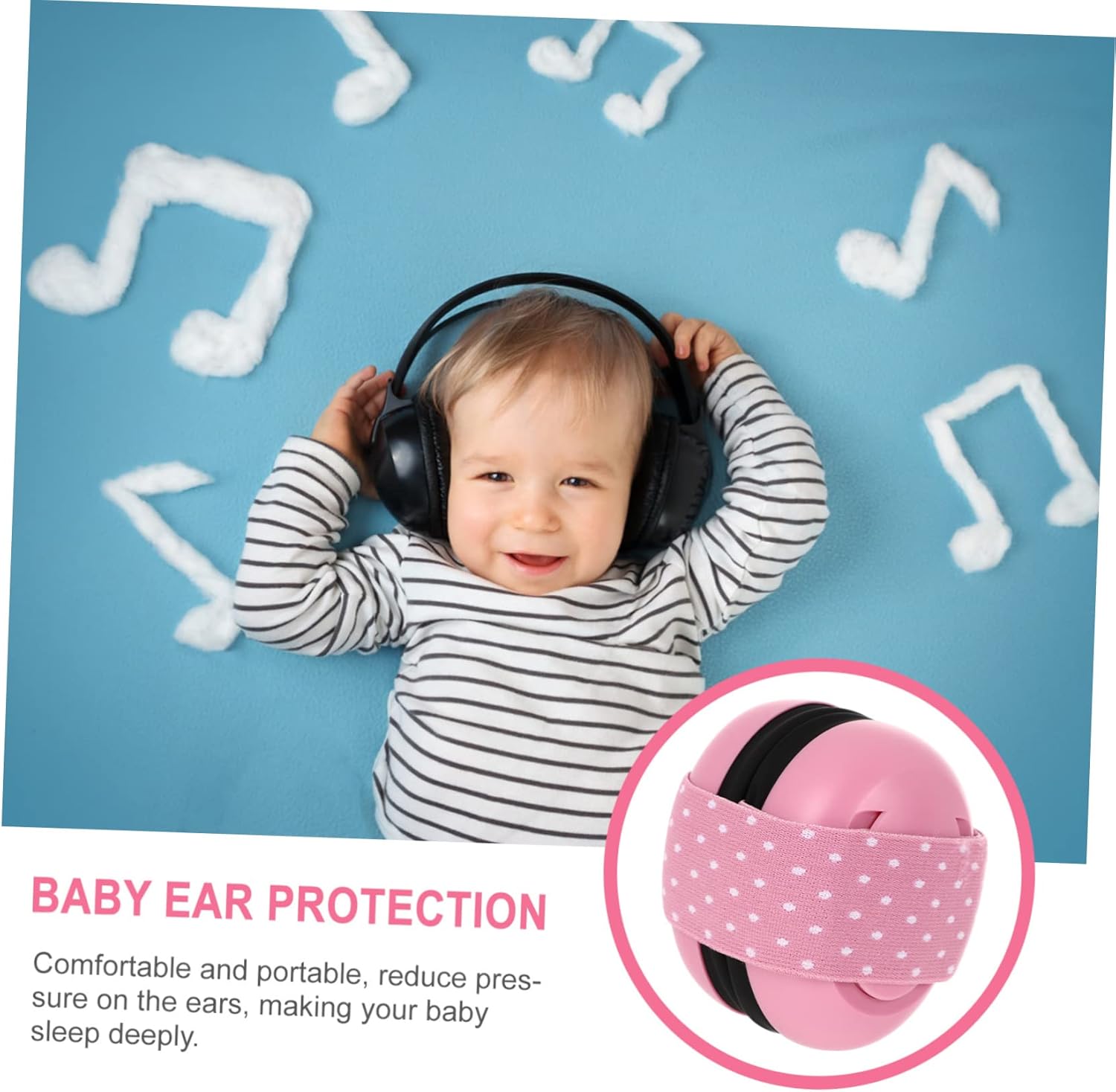 Adjustable Ear Protection Earmuffs Noise Cancelling Hearing Protection for Boy Girl Toddlers Lightweight and Comfortable for Airplane Travel Concerts and Sporting Events